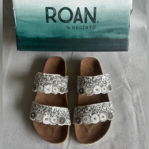 Bed Stu Women's Sandals - Brown and White